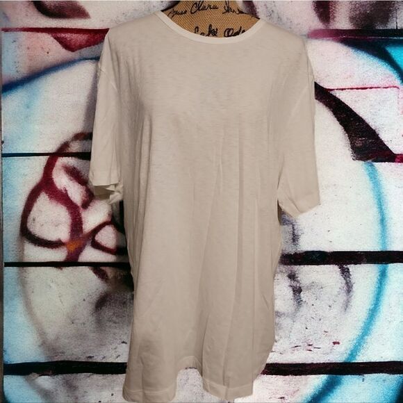 Theory Plain White Tee Size XXL NWOT Unisex - Picture 1 of 7